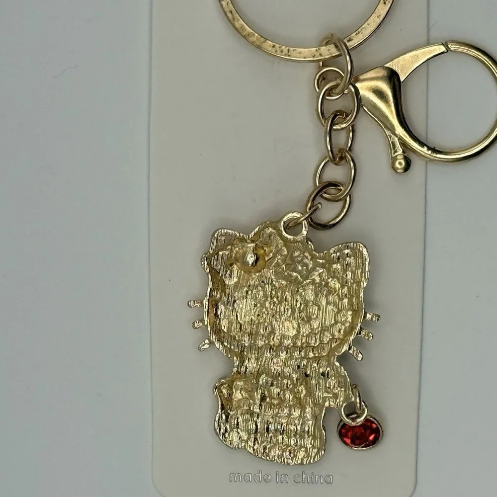 Sanrio Hello Kitty Rhinestone Keychain Bag Purse Charm
